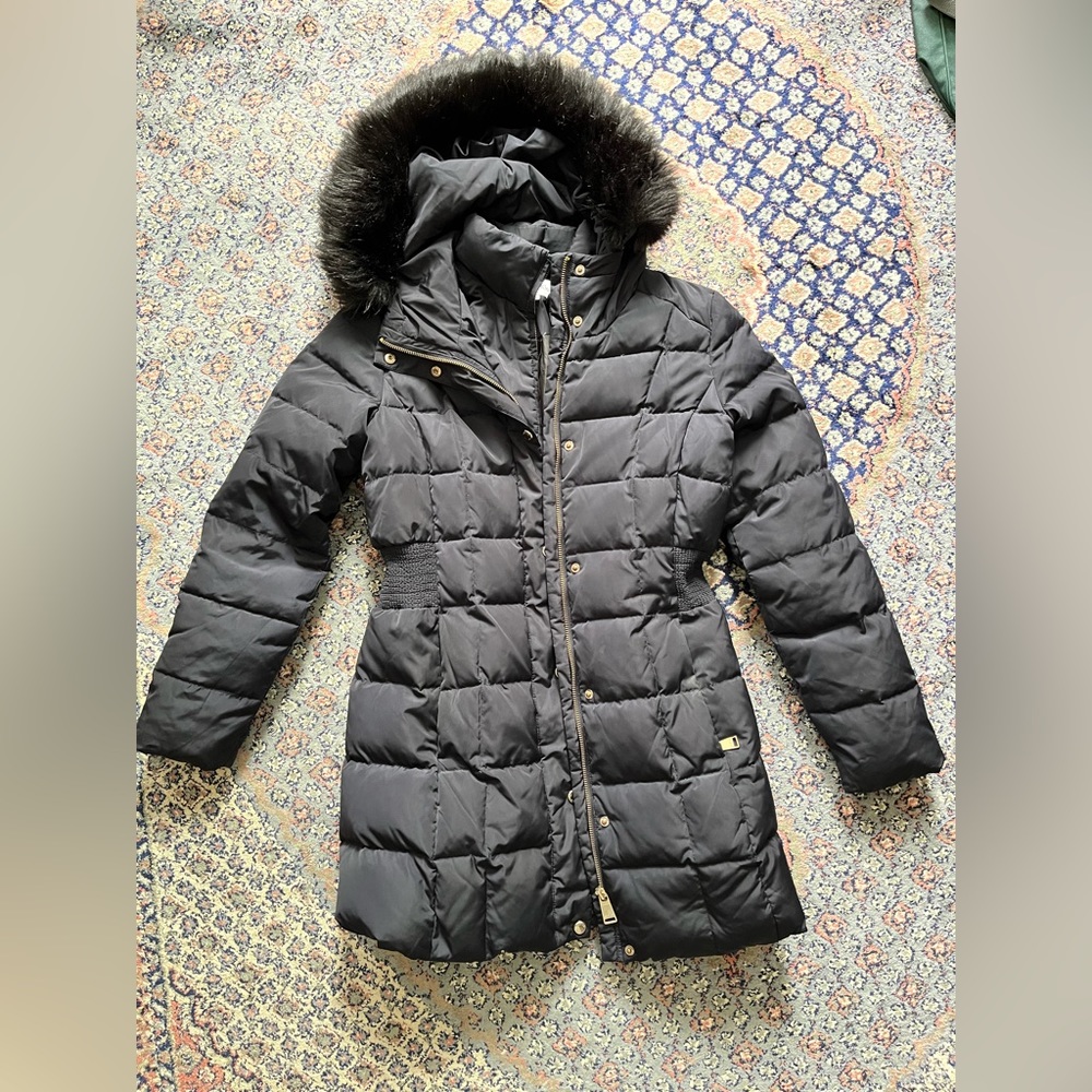 Navy blue Calvin Klein coat